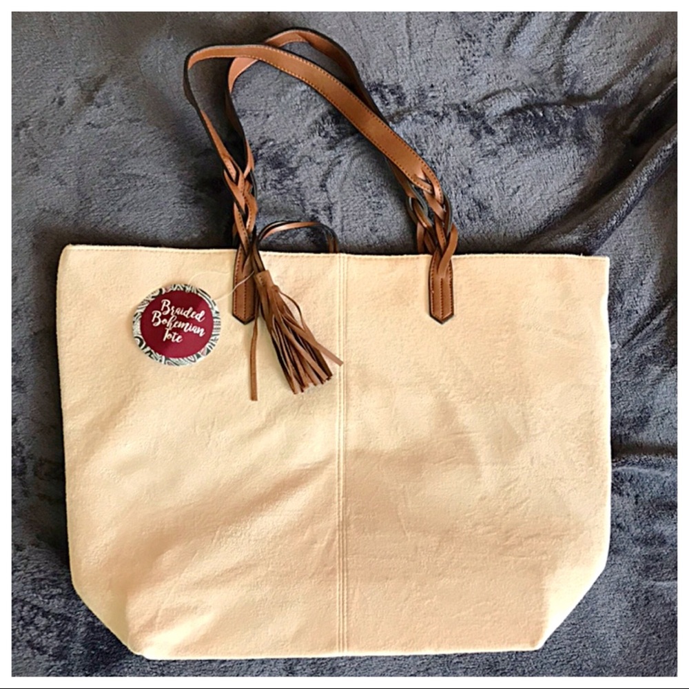 Suede tote